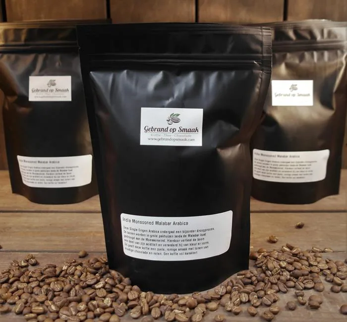 blik | india monsooned malabar arabica | stevig karakter, vol, kruidig coffee by koffiebranderij gebrand op smaak