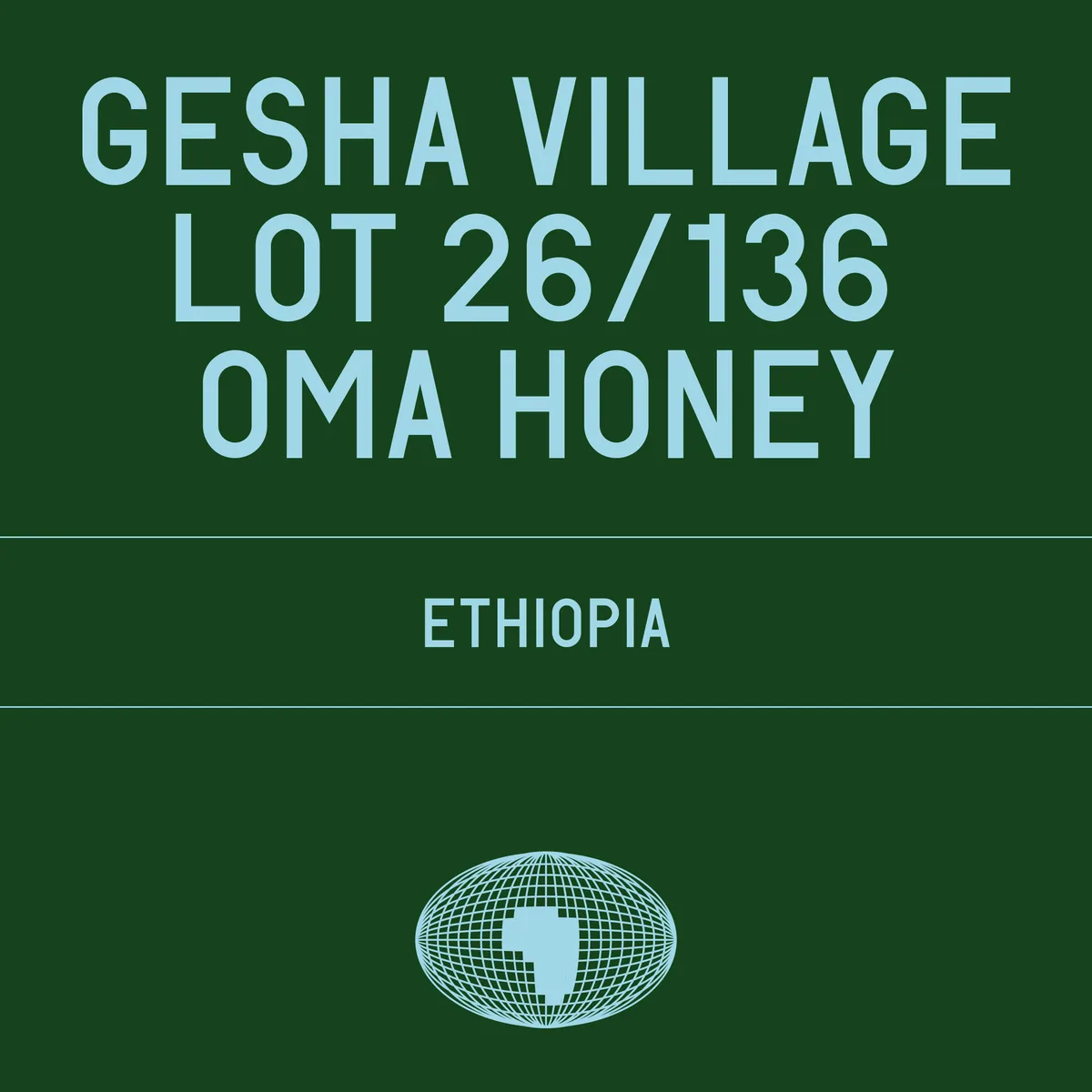 gesha village - lot 26/136 oma honey - ethiopia coffee by datura