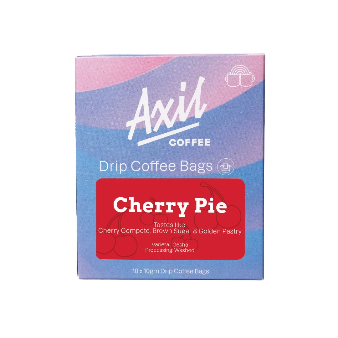 cherry pie — drip bag - colombia coffee by axil coffee roasters