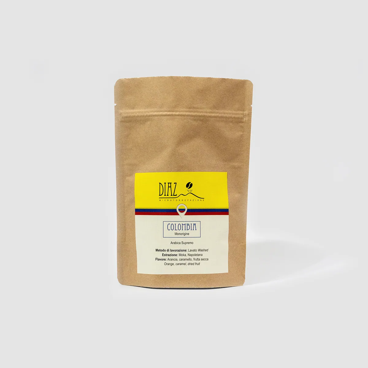 monorigine arabica colombia supremo 250gr - colombia coffee by diaz microtorrefazione