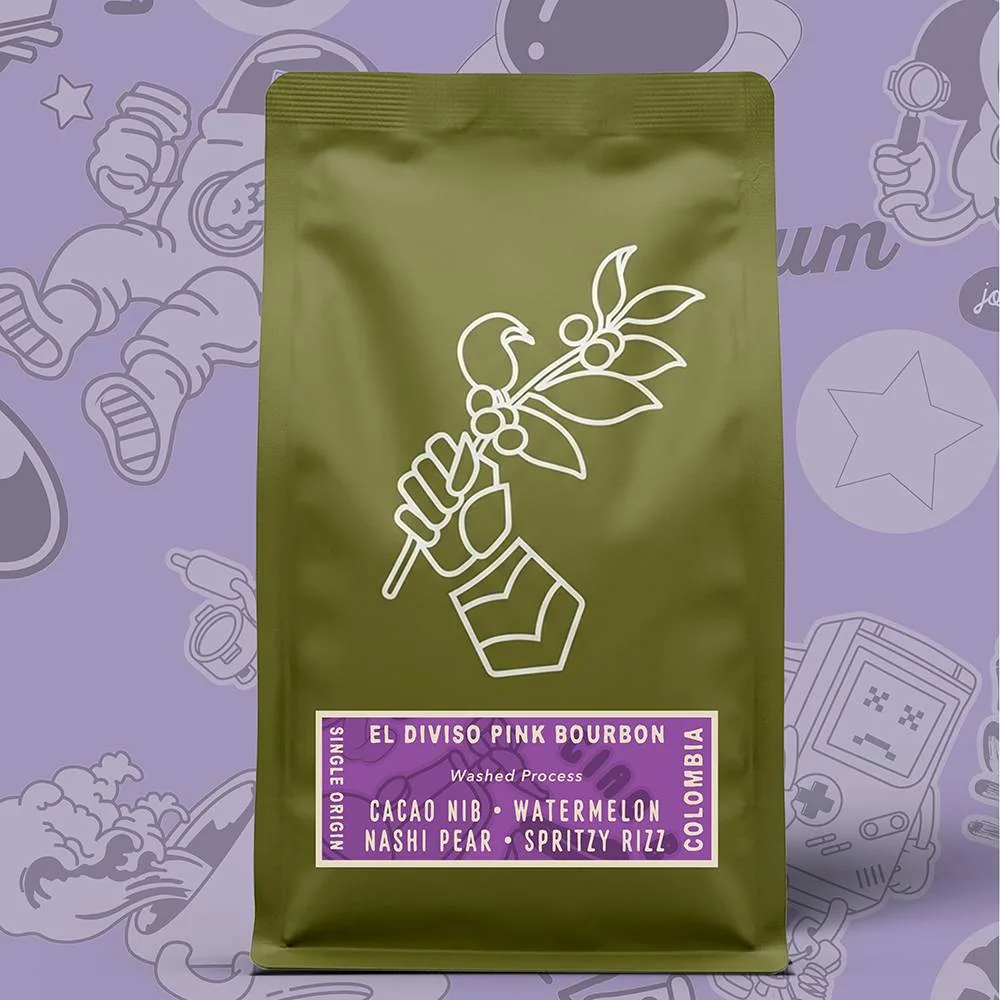 colombia el diviso pink bourbon coffee by cavalier coffee roasters & cafe