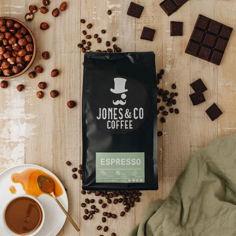 espresso blend coffee by jones & co coffee roasters