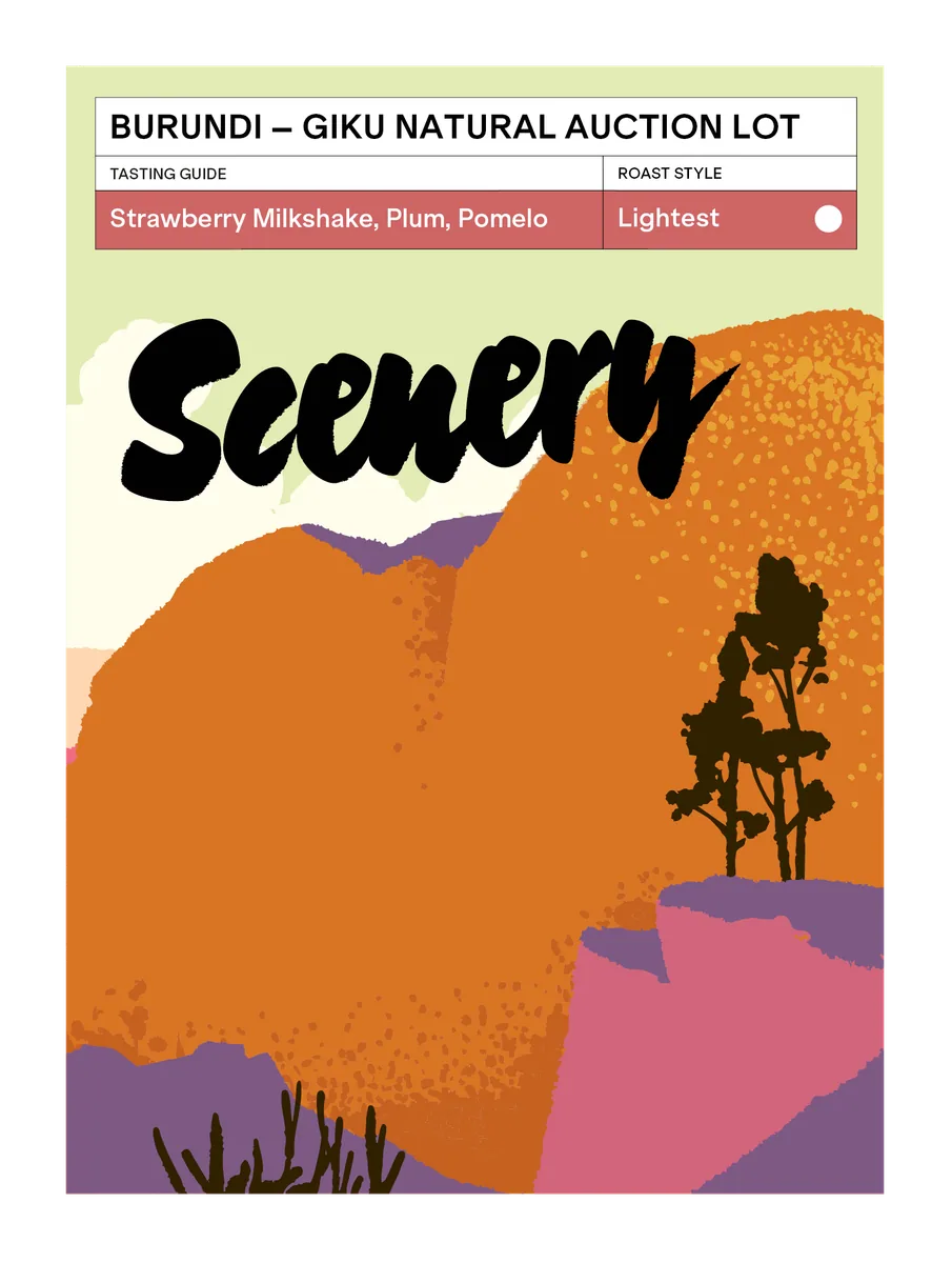 burundi - giku hill natural [auction lot] coffee by scenery