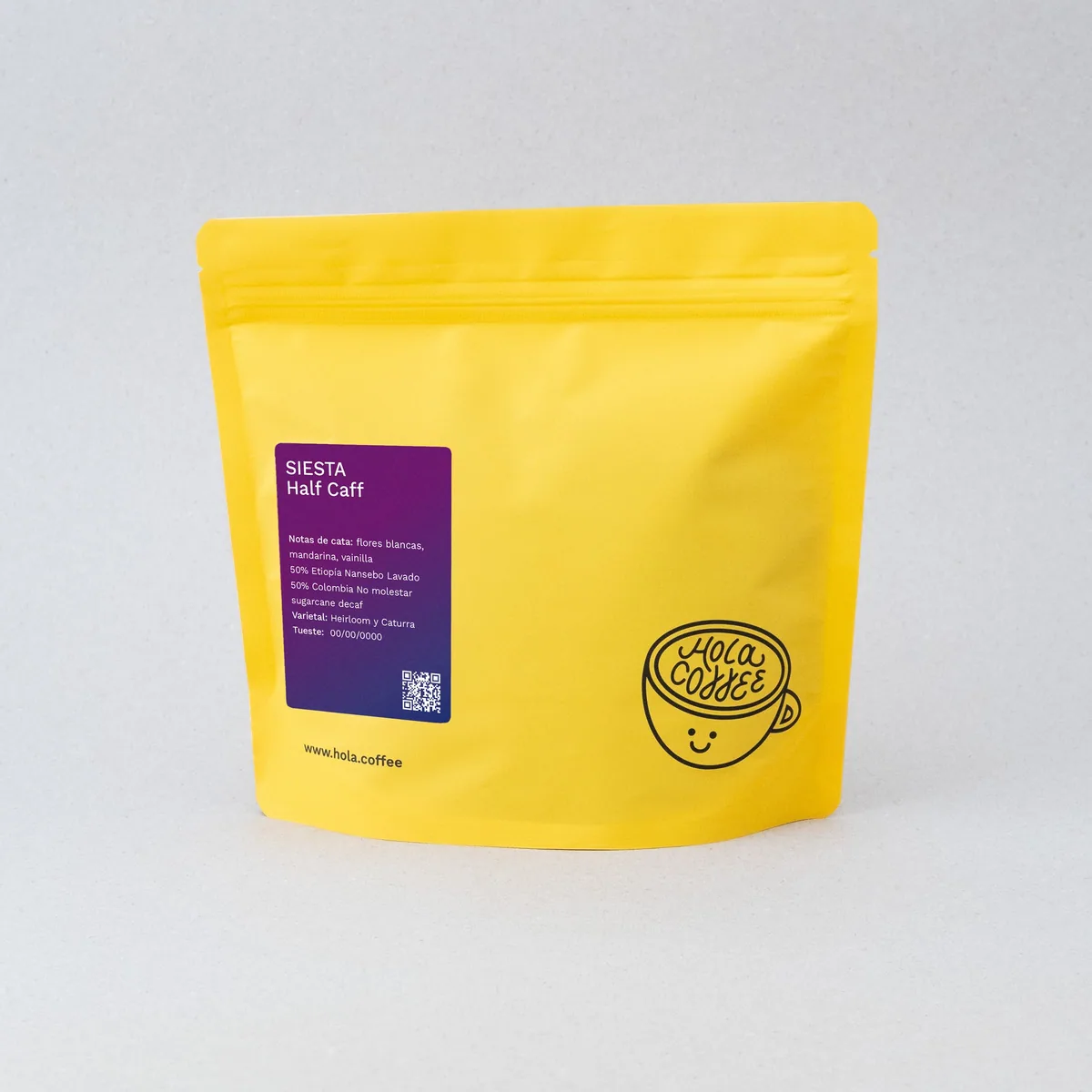 semi descafeinado - siesta half caff pro coffee by hola coffee roastery