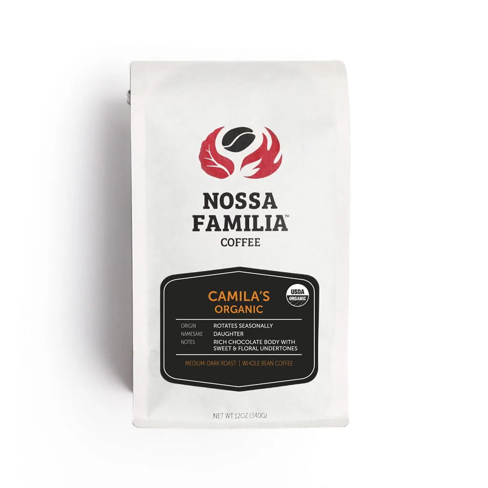 camila's organic 3.25lb ground french press coffee by nossa familia coffee