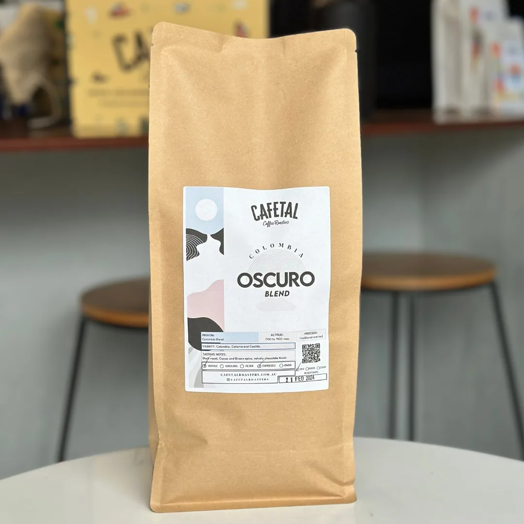 oscuro blend - colombia coffee by cafetal coffee roasters