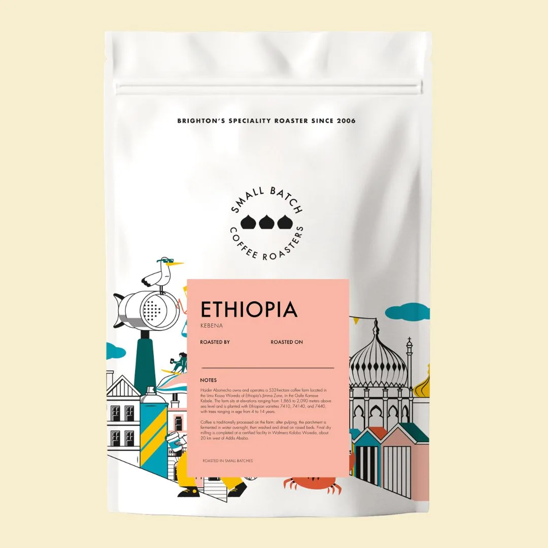 ethiopia kebena coffee by small batch coffee roasters - roastery & cafe