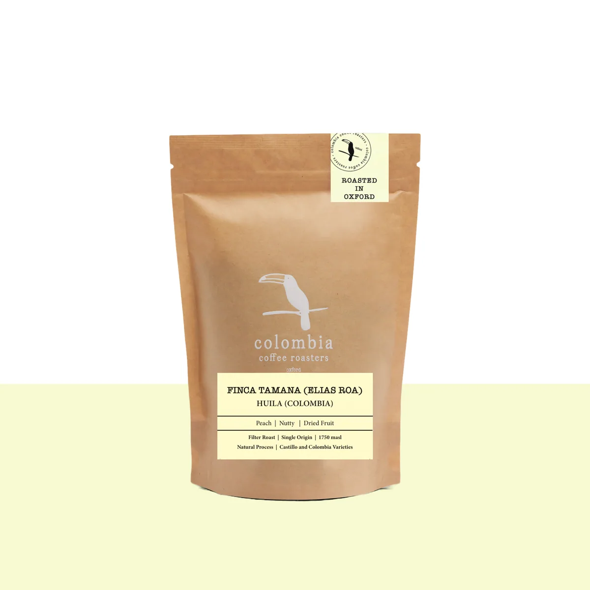finca tamaná natural process (filter roast) huila, colombia coffee by colombia coffee roasters.
