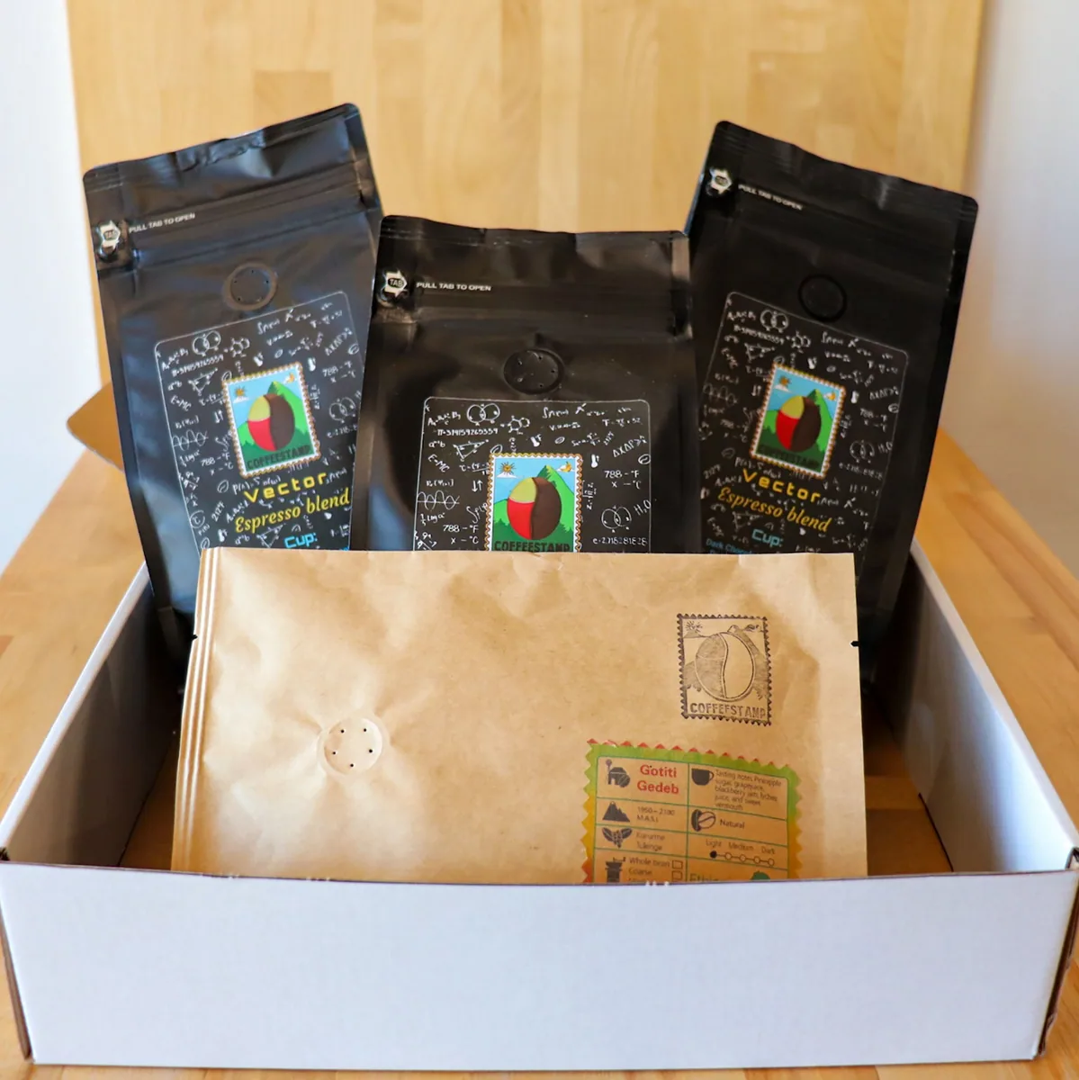 big vector blend espresso box coffee by coffeestamp