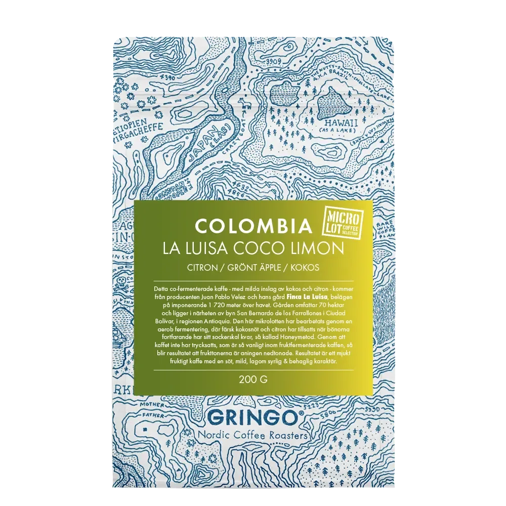 colombia la luisa coco limon coffee by gringo nordic coffee roasters