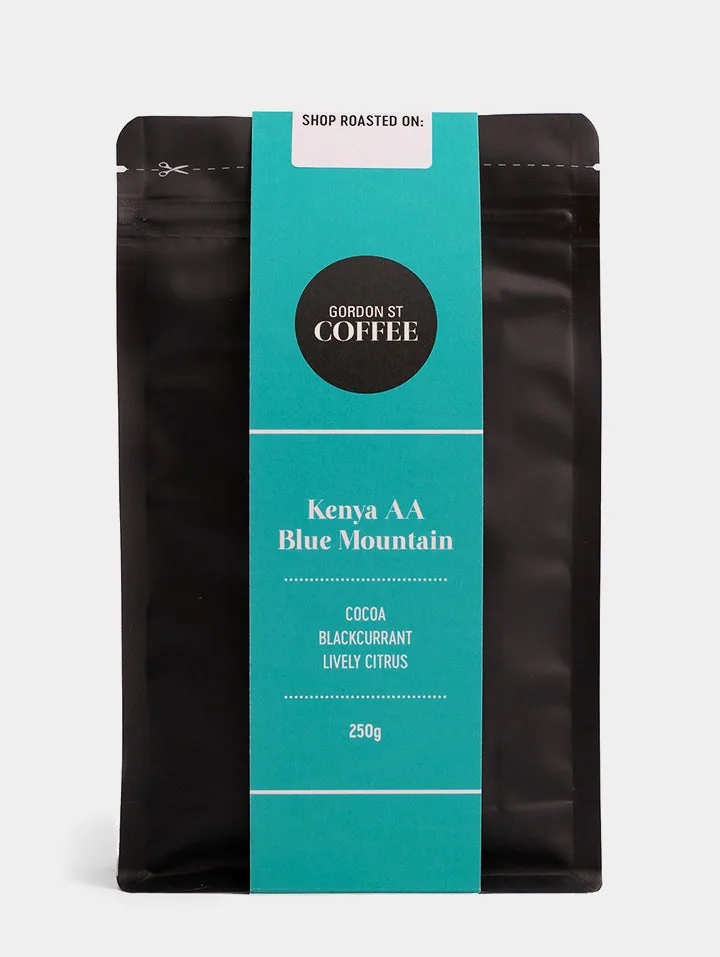 kenya aa blue mountain coffee by gordon street coffee
