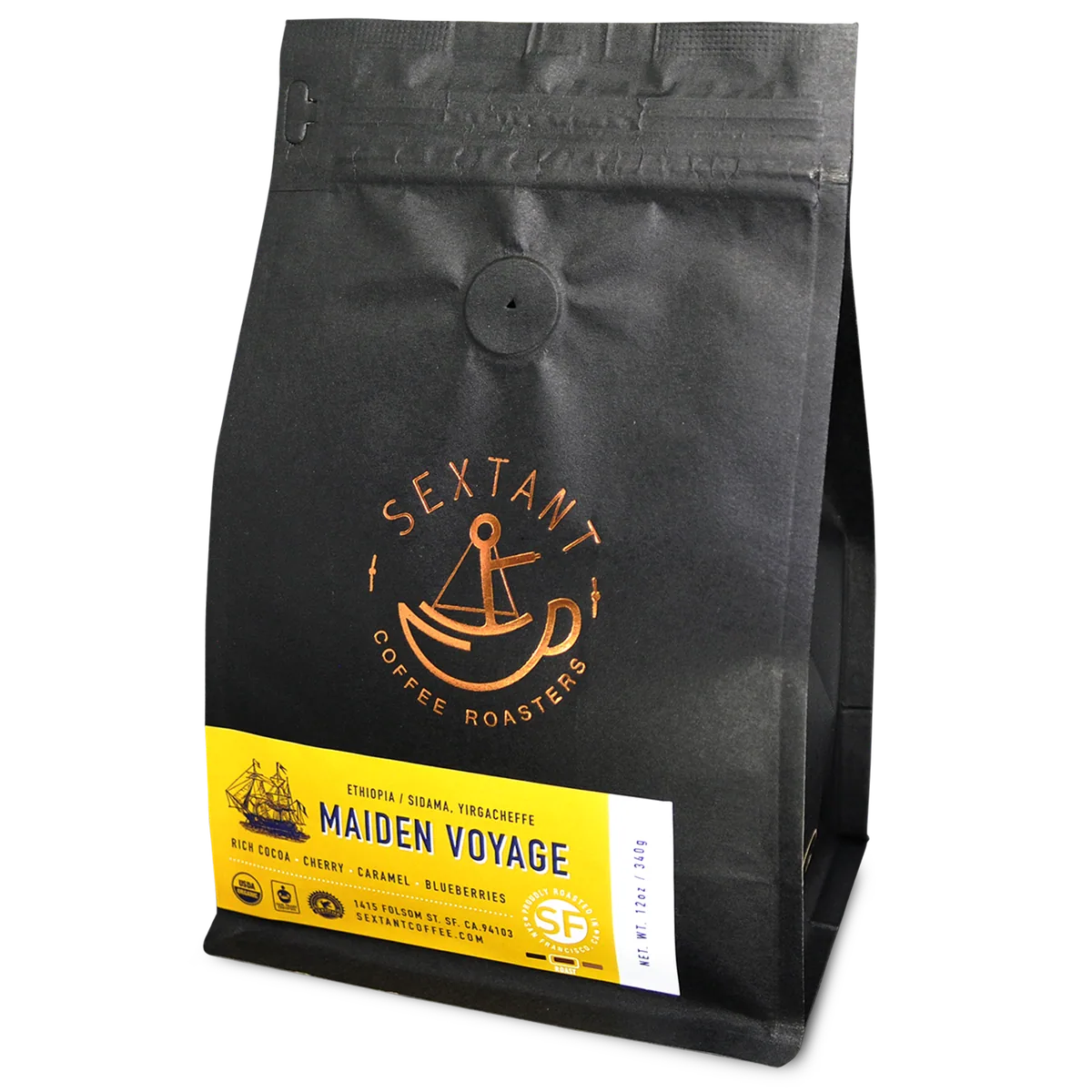 maiden voyage -best seller organic espresso - ethiopian coffee coffee by sextant coffee roasters