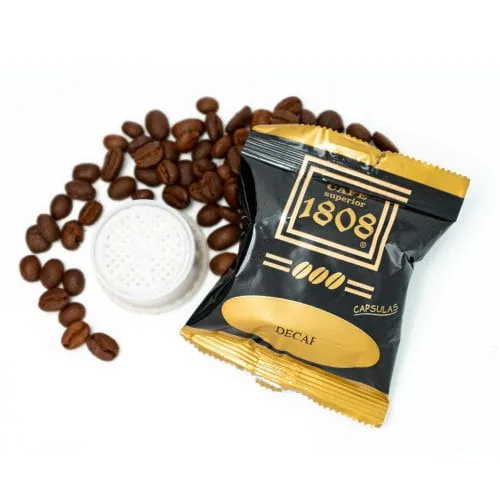 1808 cápsulas descafeinado - colombia + vietnam coffee by cafés 1808