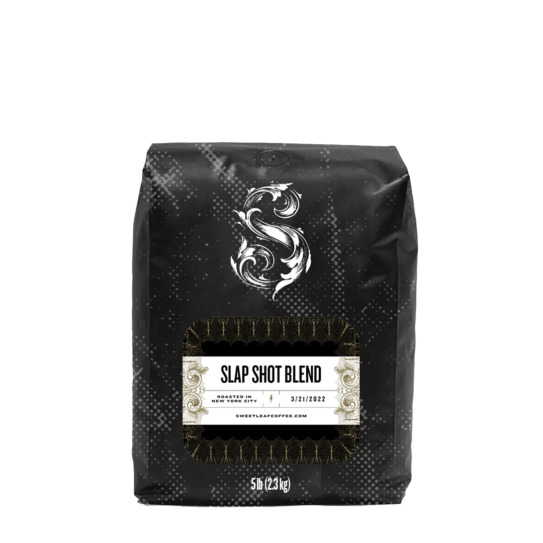 slap shot blend 2.5lb coffee by sweetleaf coffee roasters