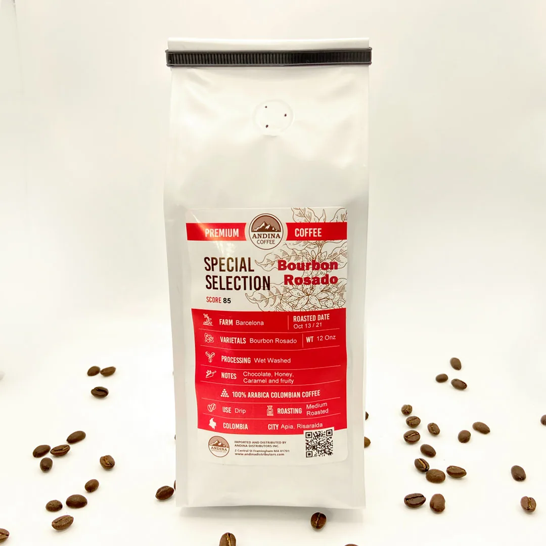 bourbon rosado – special colombian coffee coffee by saxonville mills cafe & roastery