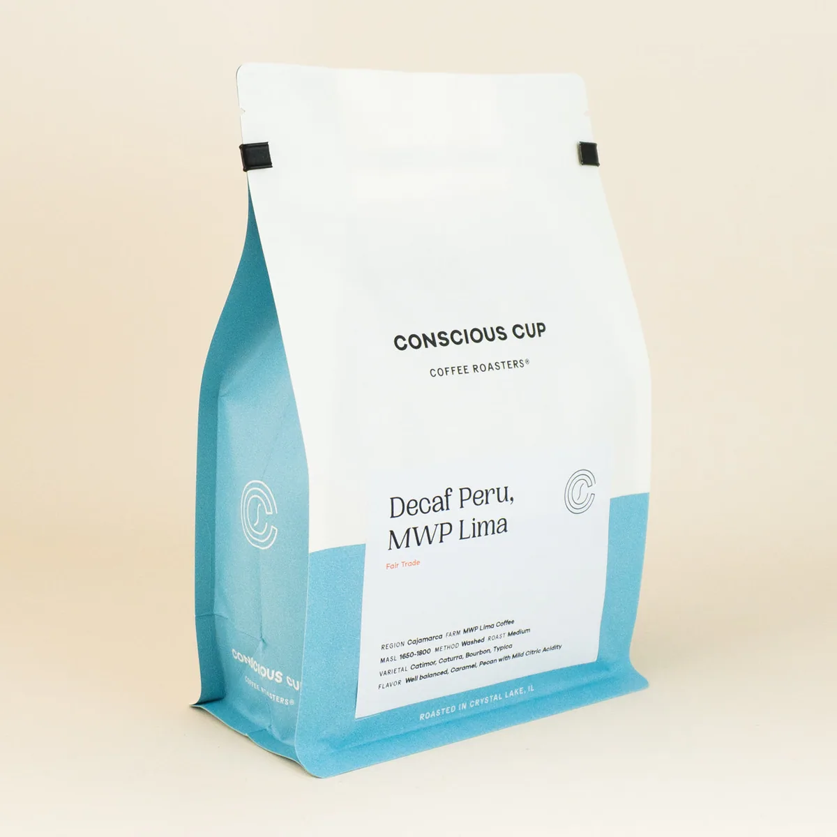 decaf peru, mwp lima coffee by conscious cup coffee roasters - crystal lake