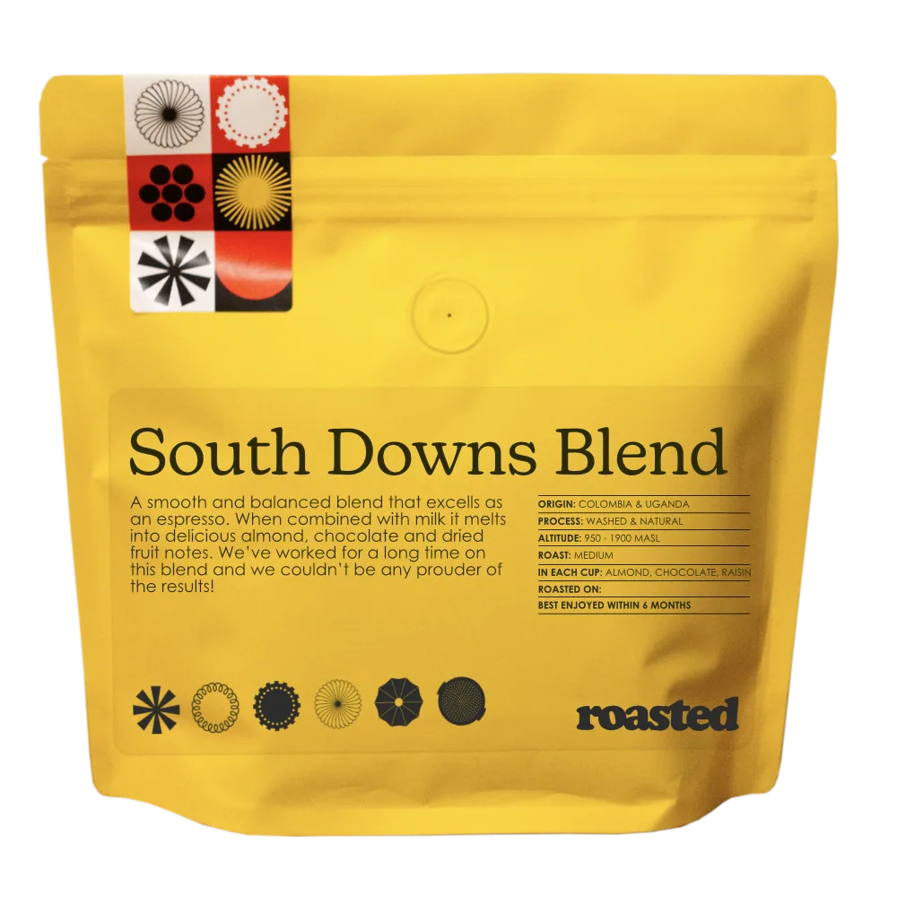 south downs blend coffee by roasted coffee limited