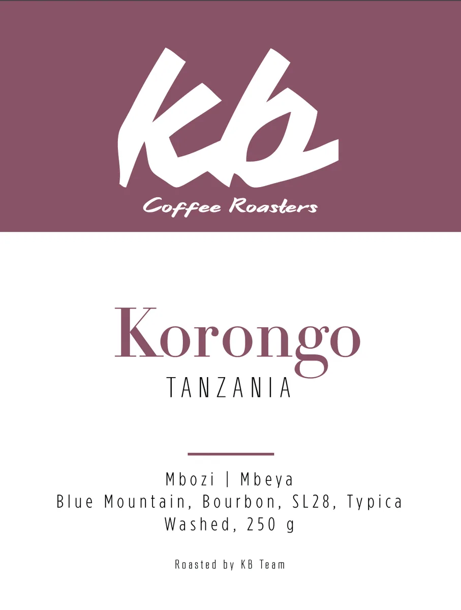 espresso - tanzanie - korongo - kenya + burundi + tanzania coffee by kb coffee roasters