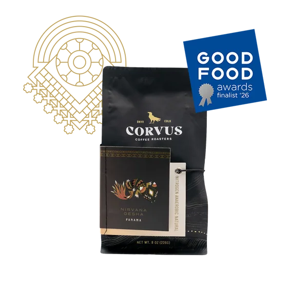 nirvana gesha coffee by corvus coffee roasters