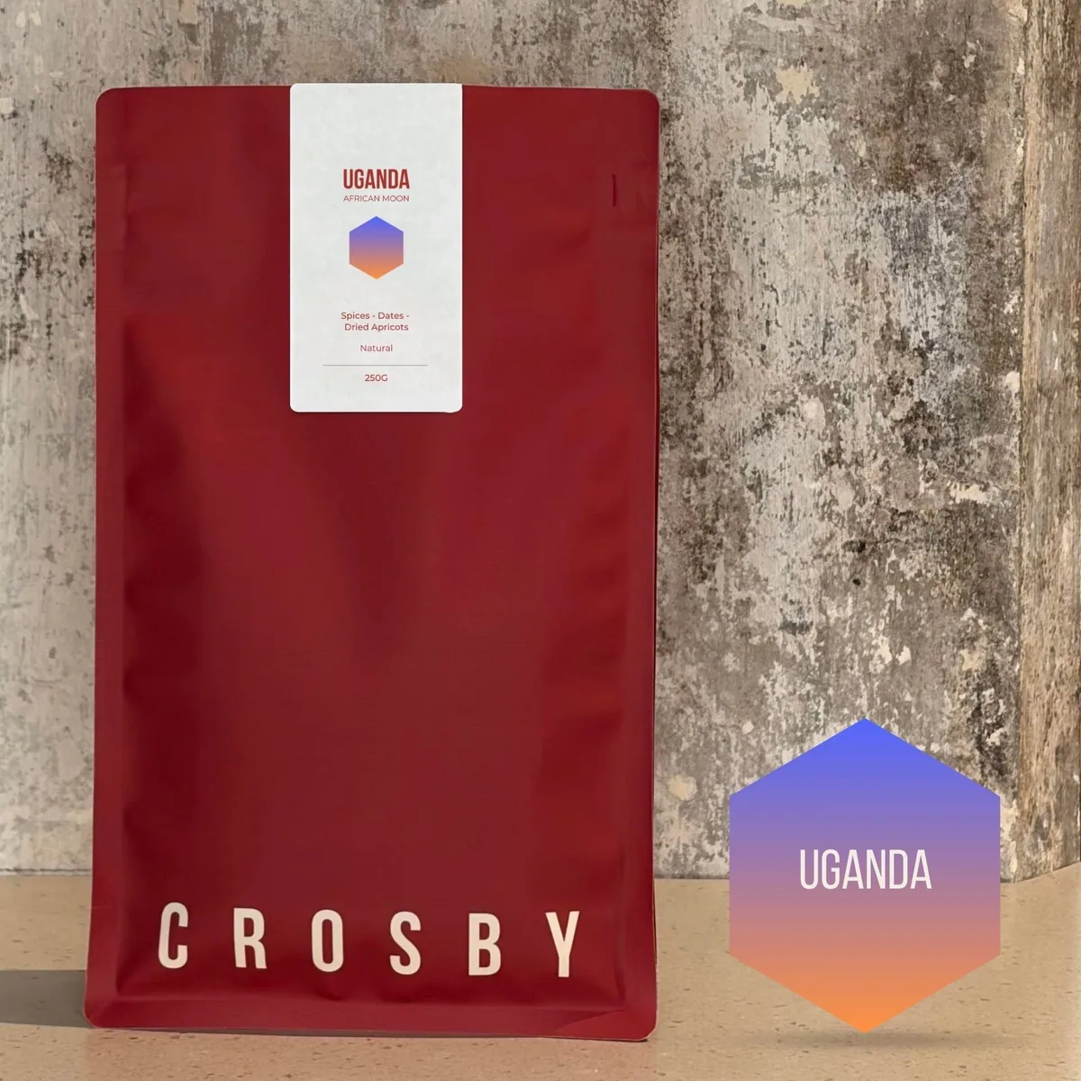 uganda, african moon coffee by crosby coffee oxford road