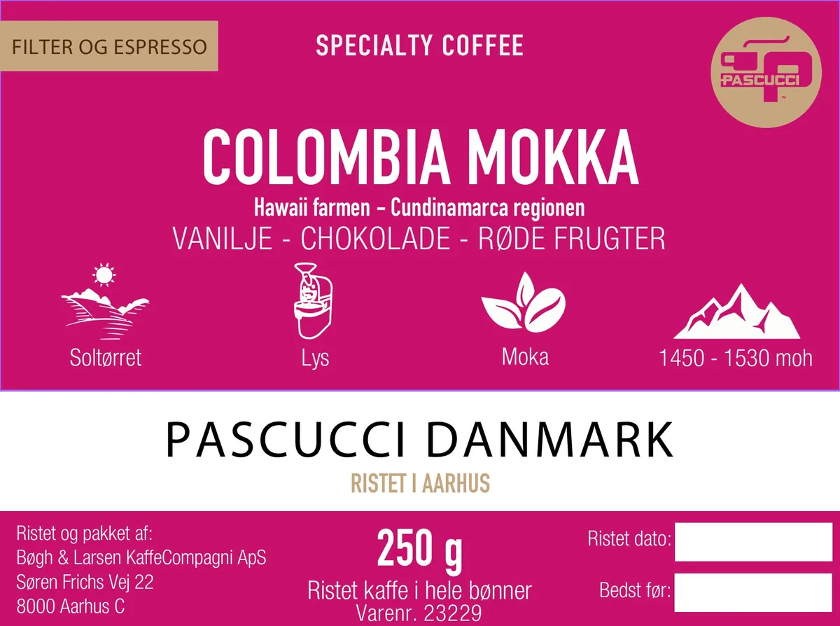 colombia mokka – finca hawaii - colombia + hawaii coffee by caffe pascucci // pascucci danmark
