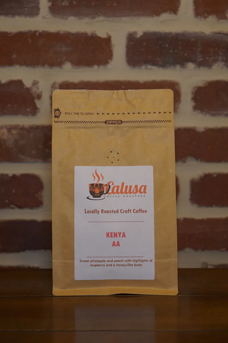 kenya aa coffee by calusa coffee roasters