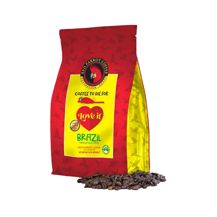 brazil coffee by red parrot coffee / parrot espresso bar