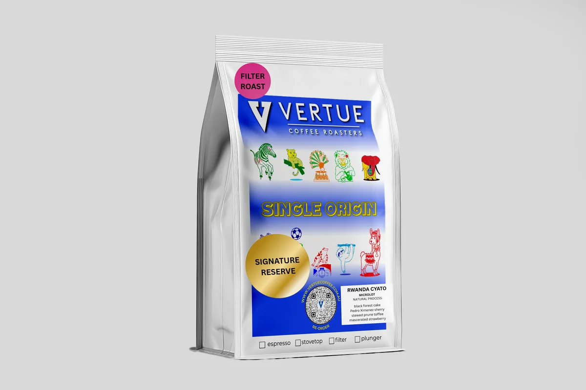rwanda cyato microlot filter roast coffee by vertue coffee roasters