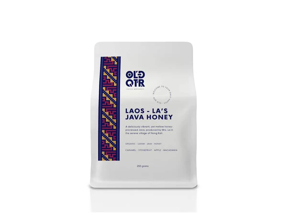 laos - la's java honey (espresso) coffee by old quarter coffee merchants - southport