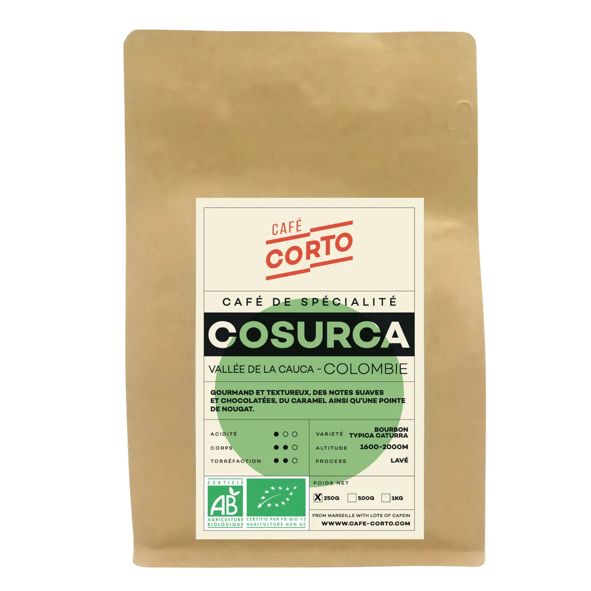 cosurca - colombie - colombia coffee by café corto - le kiosque coffee shop