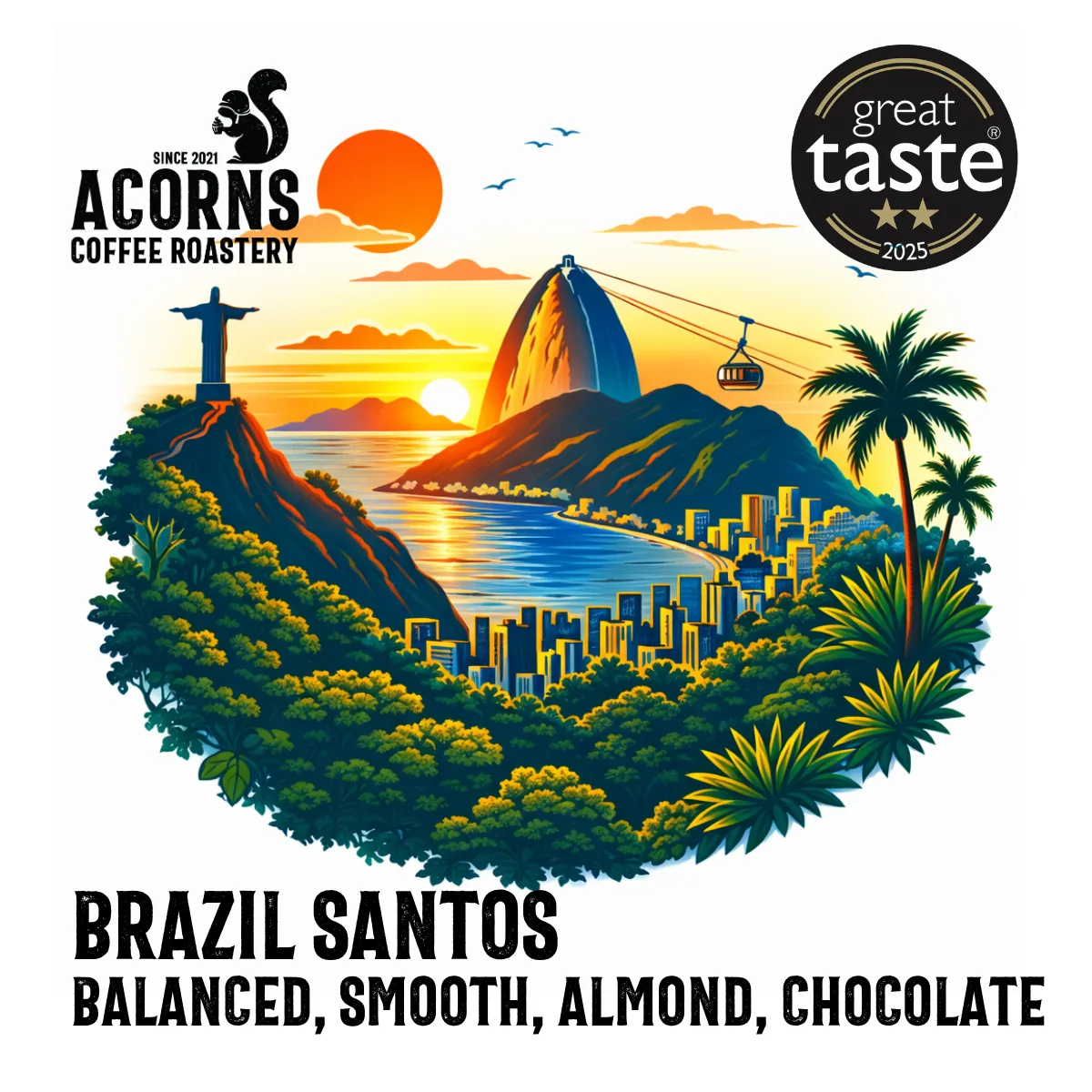 brazil santos coffee by acorns coffee and cake