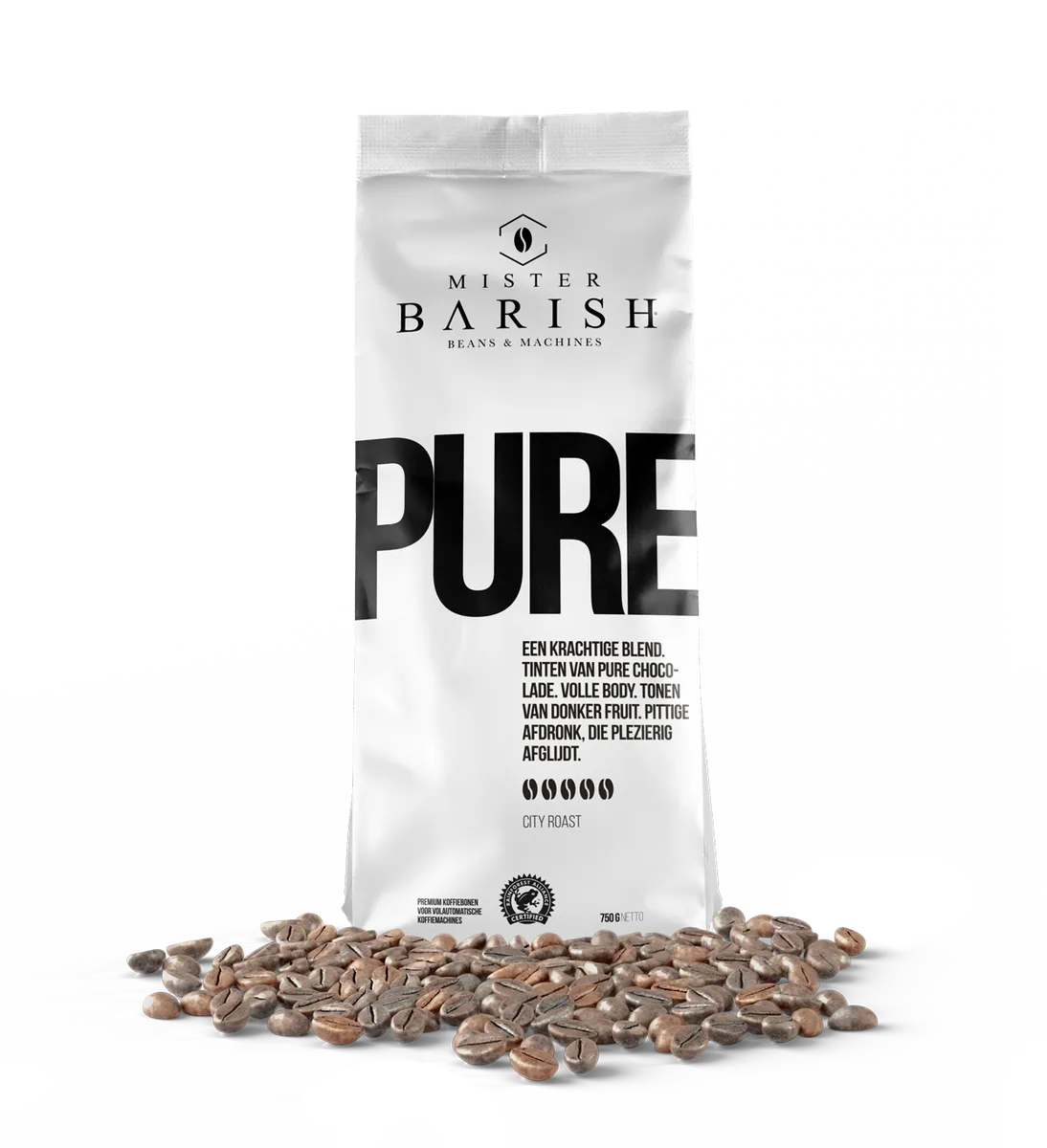 pure - mister barish - koffiebonen - 750gr coffee by mister barish beans & machines