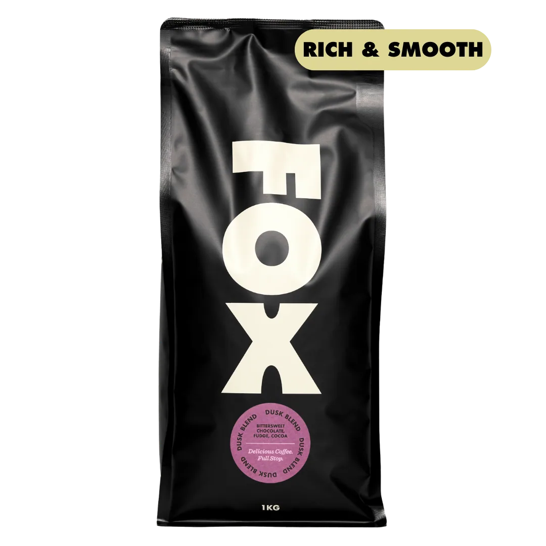 dusk blend coffee by fox coffee