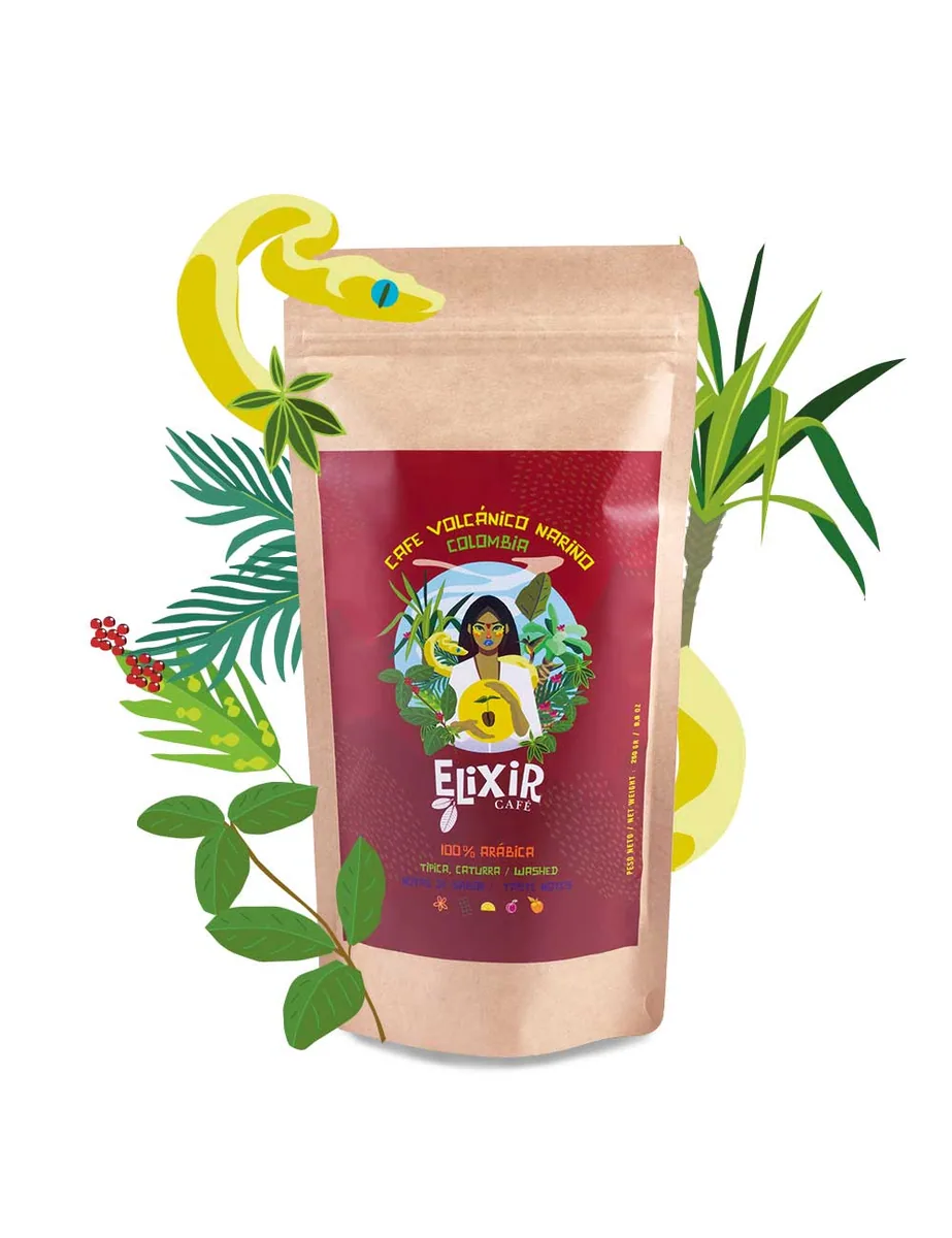 café volcánico nariño - colombia 250gr - colombia coffee by elixir café de especialidad - barrio del carmen