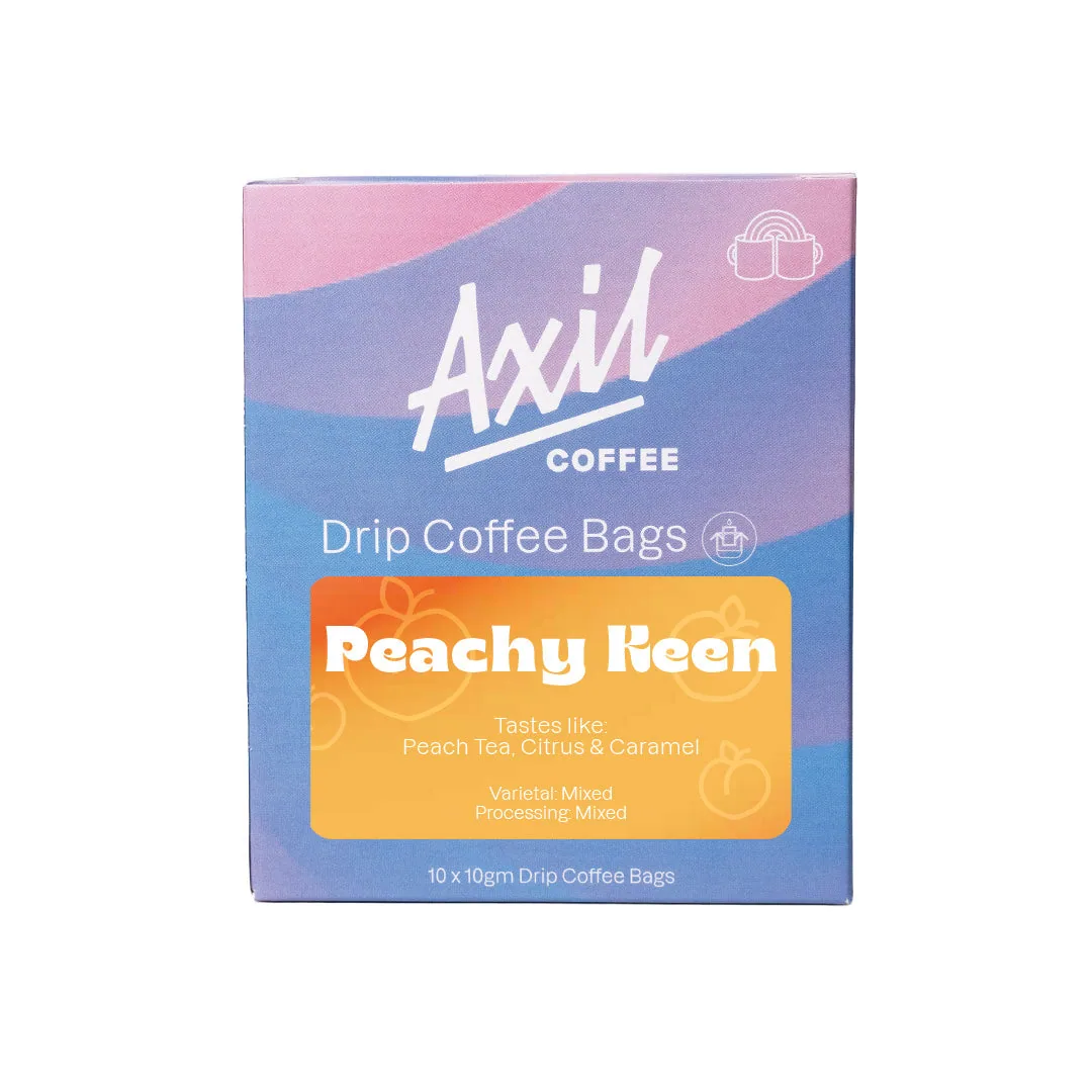 peachy keen — drip bag - colombia + costa rica coffee by axil coffee roasters