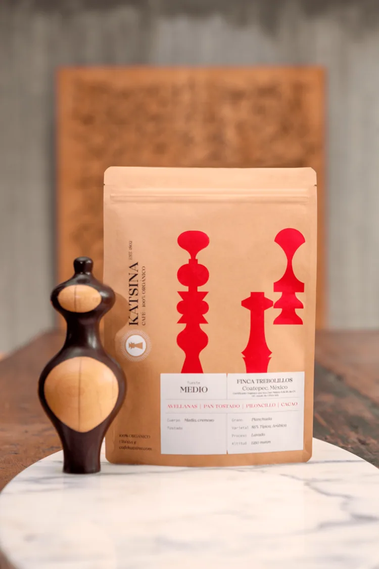 café orgánico - tueste medio 1lb (454 gr.) - mexico coffee by cafe katsina | el desastre bookstore