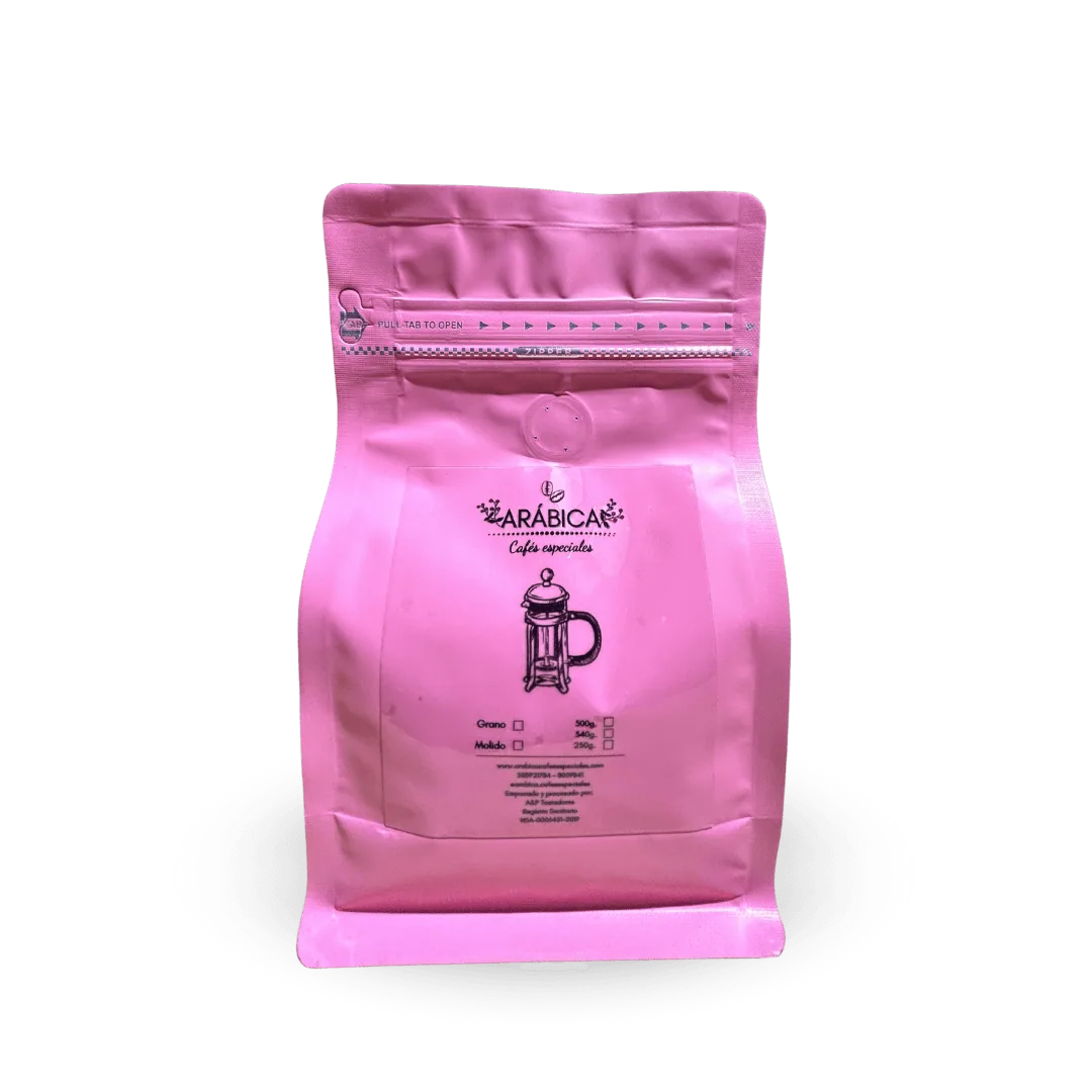 borbón rosado – pitalito huila – 250 gramos coffee by arábica cafés especiales chico