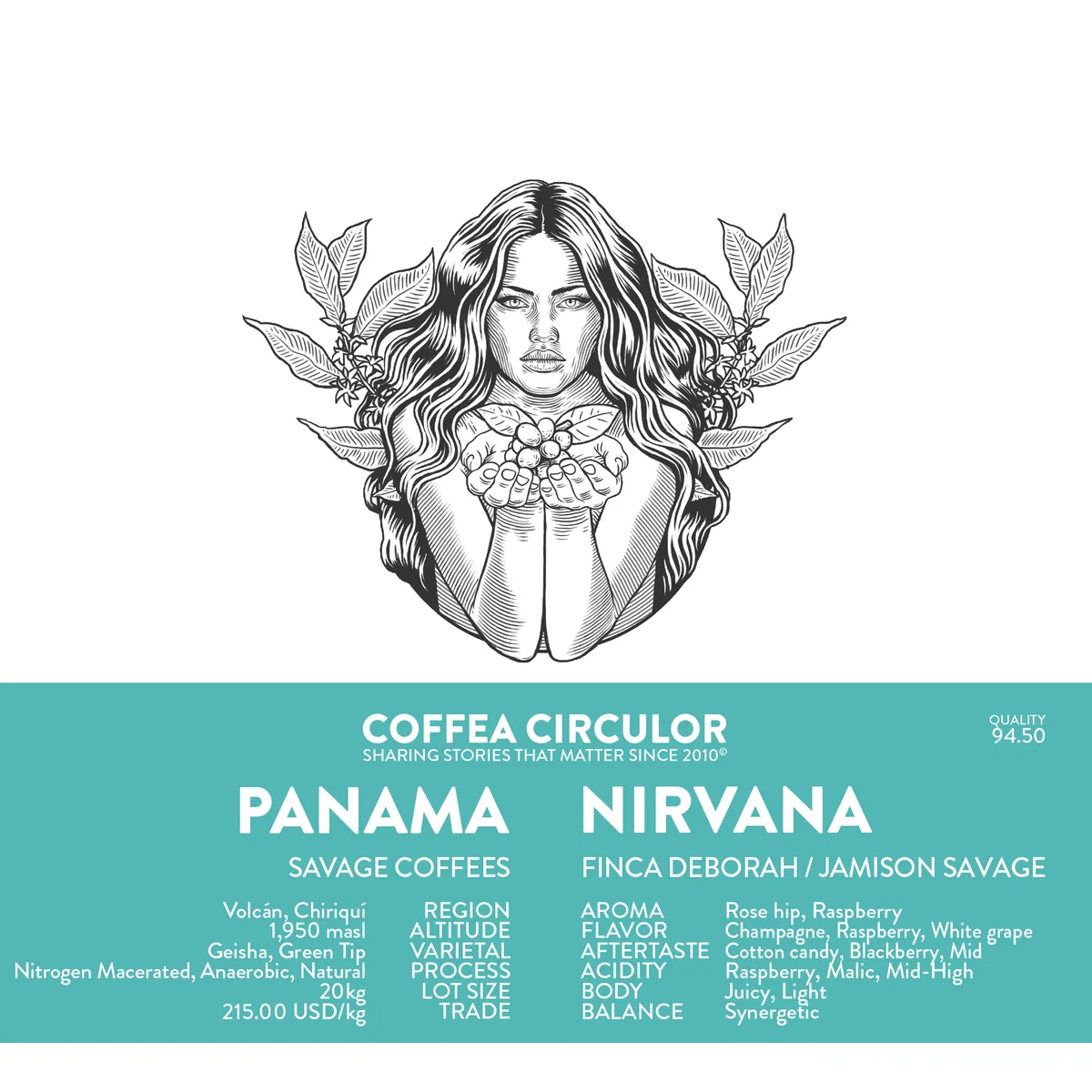 panama savage coffees finca deborah nirvana nitrogen macerated anaerobic natural - panama coffee by coffea circulor