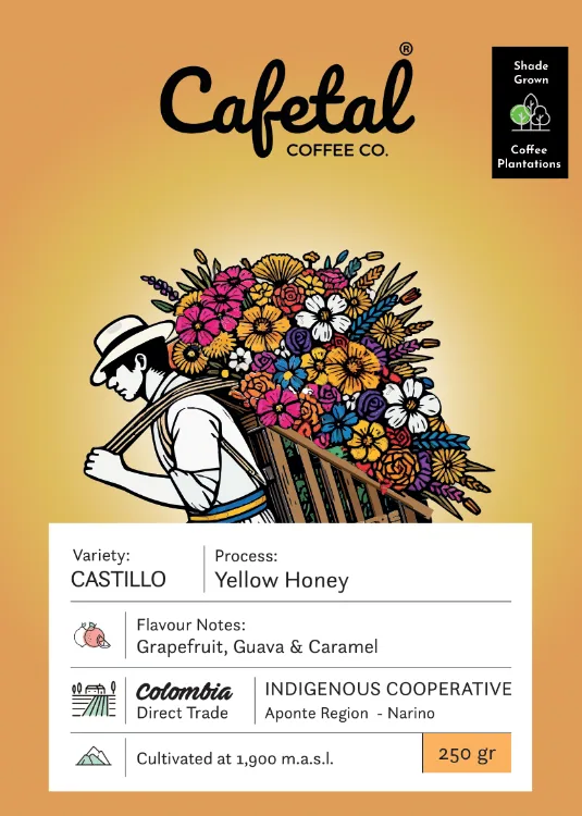 castillo honey coffee beans - colombia coffee by cafetal coffee co.