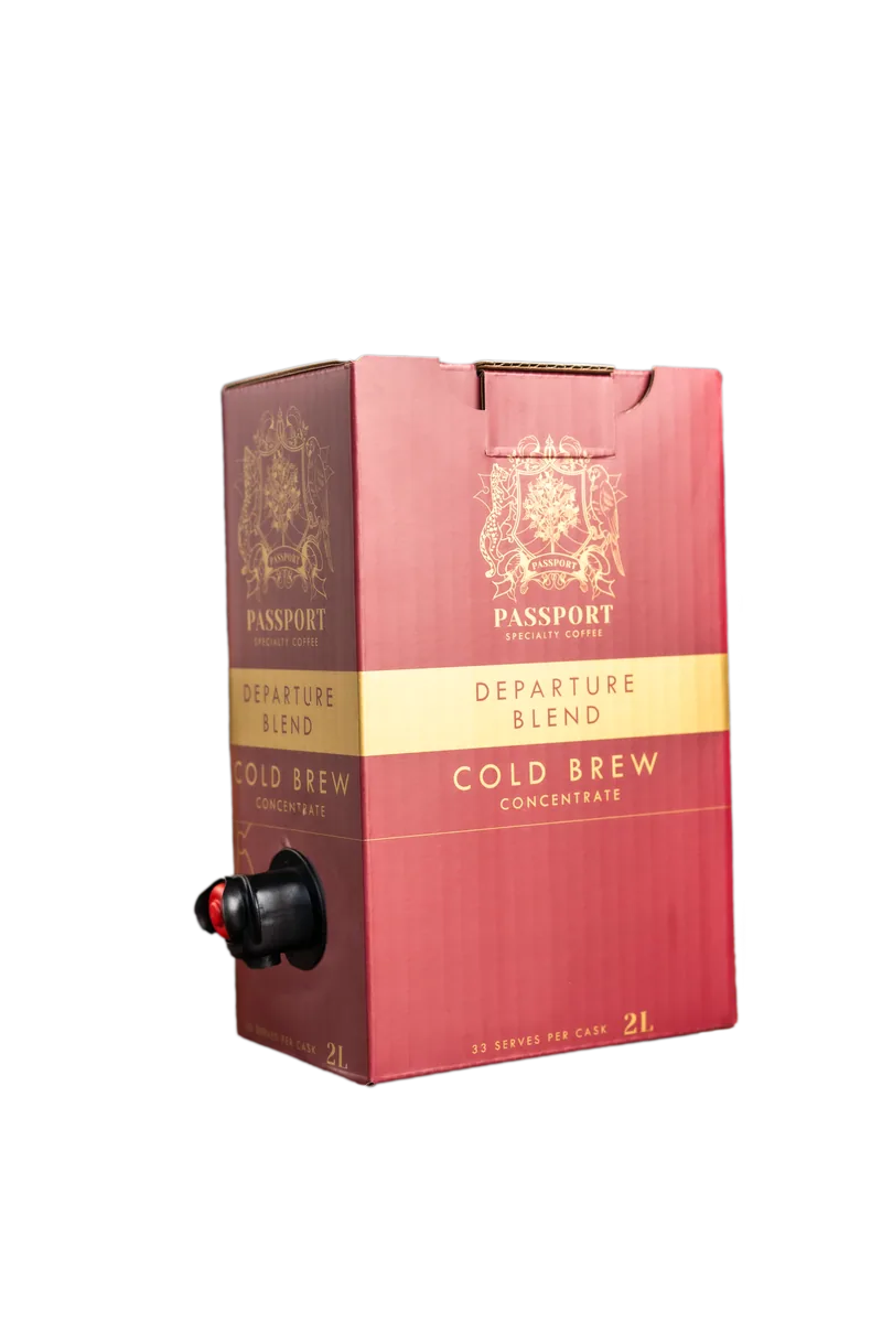 cold brew - departure blend concentrate 2l (pick up only) coffee by passport specialty coffee