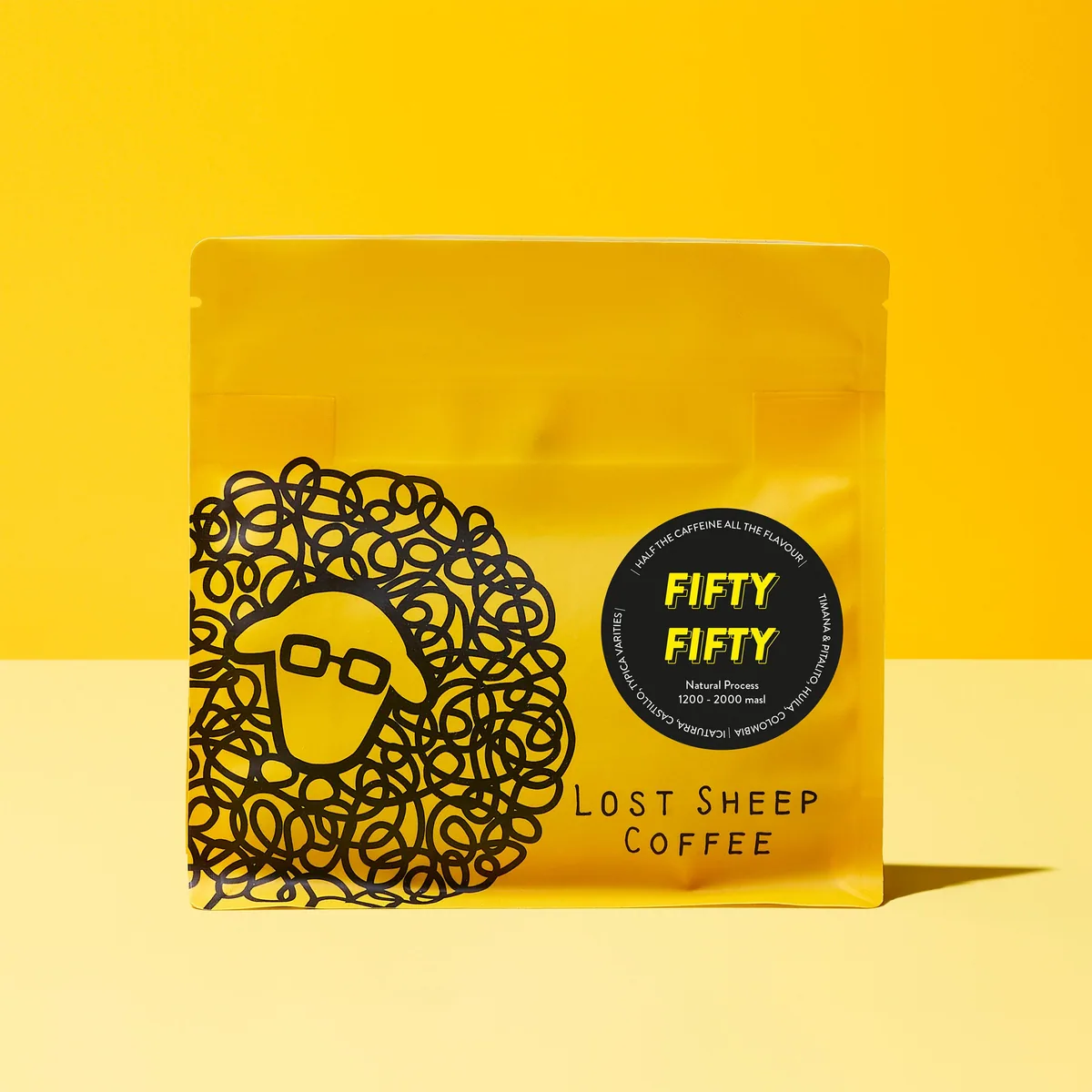 fifty fifty | wholesale | half caff | half the caffeine all the flavour coffee by lost sheep coffee