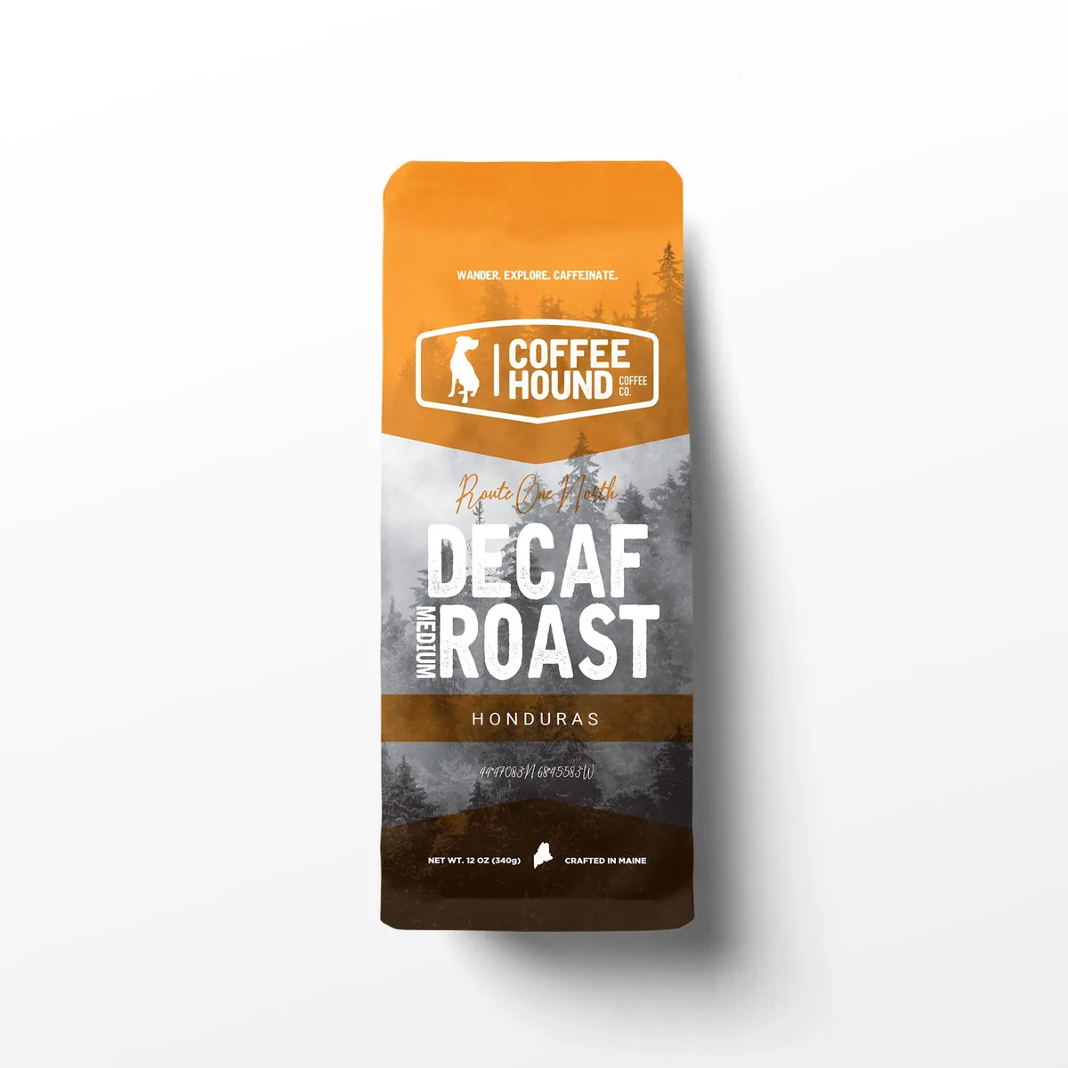route 1: decaf medium roast coffee coffee by coffee hound coffee co. at the stadium