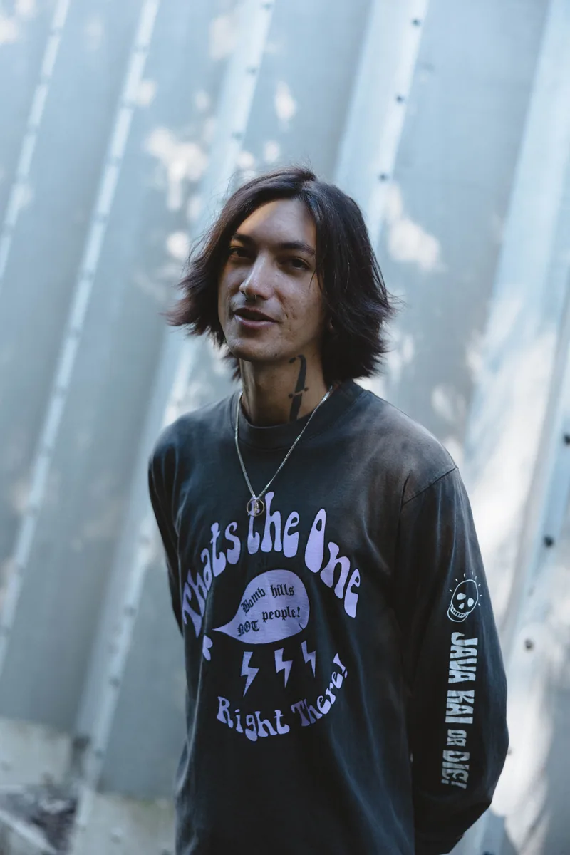 *new* psychedelic bomb hills // long sleeve// black coffee by java kai
