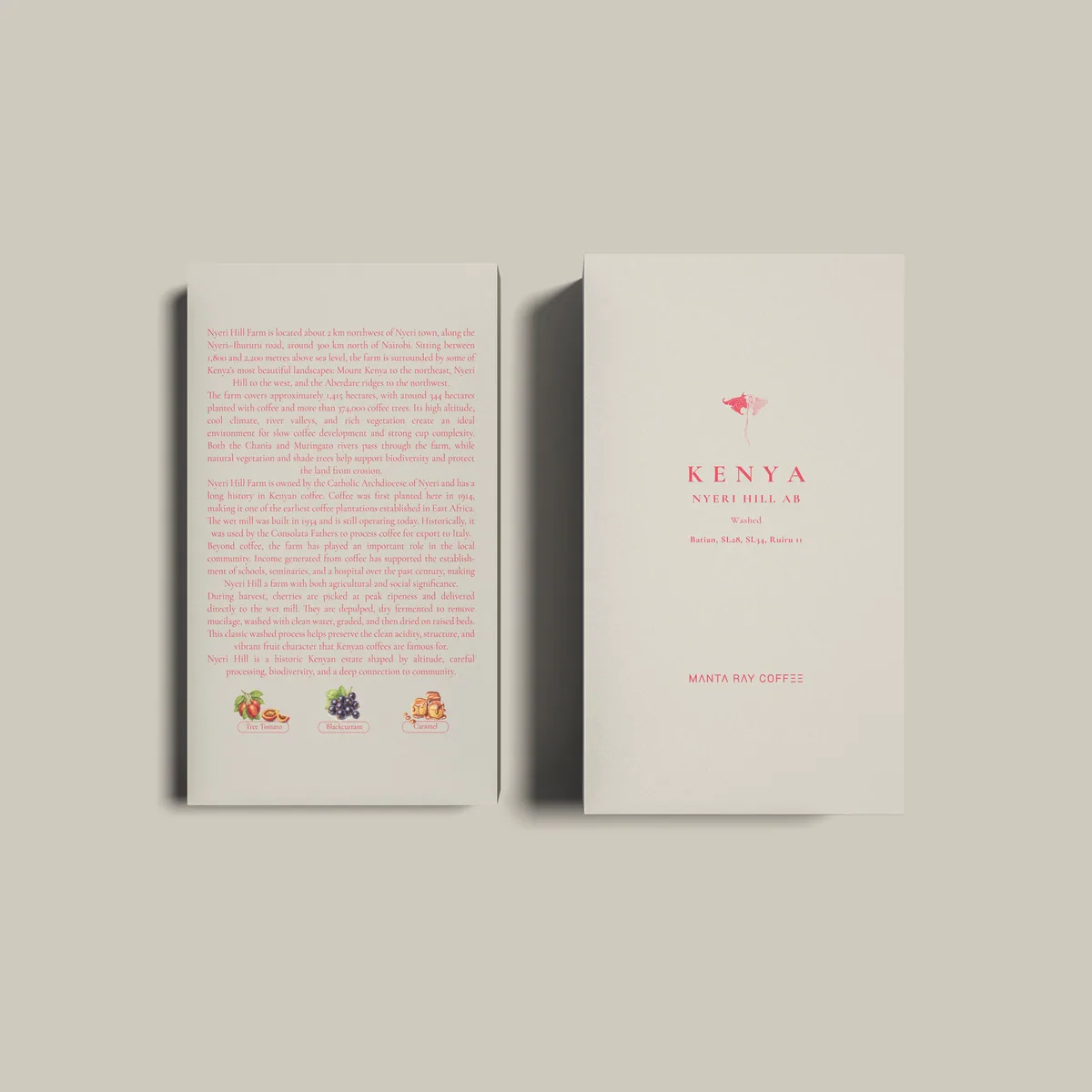 kenya nyeri hill ab (single origin filter) - kenya coffee by manta ray coffee roasters