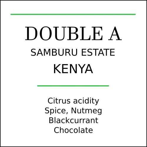 kenya aa samburu medium roast coffee by pebble and pine coffee