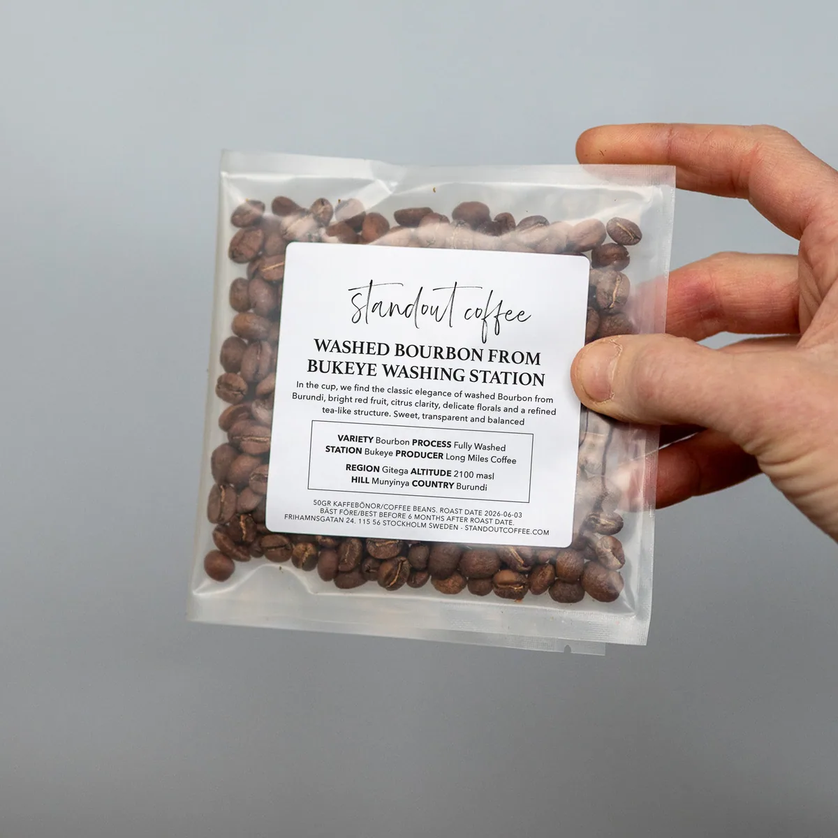 munyinya washed bourbon from bukeye washing station, gitega, burundi - burundi coffee by standout coffee