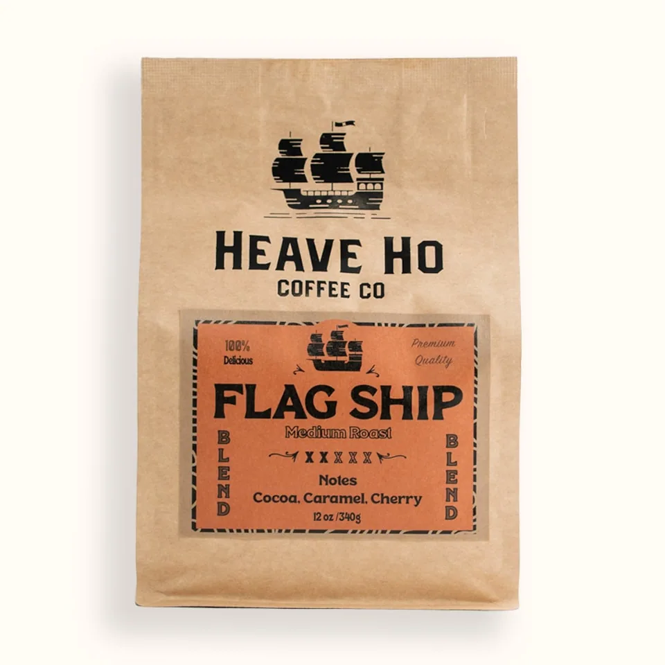 flag ship (medium roast) coffee by heave ho coffee co roaster