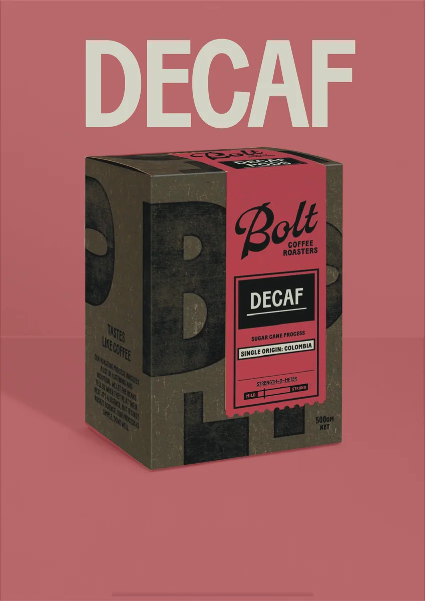 single origin decaf- colombia coffee by bolt roastery