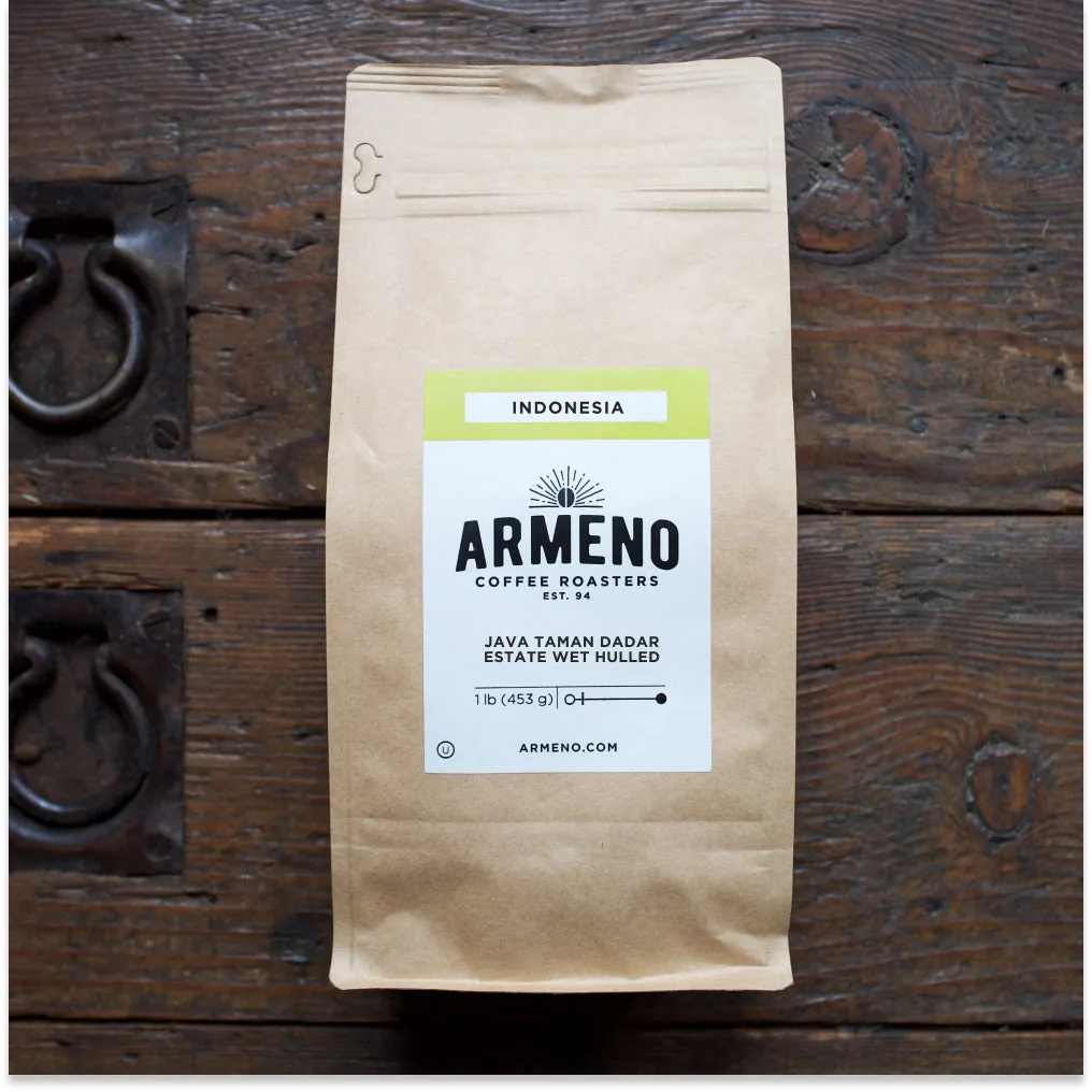 java taman dadar estate wet hulled coffee by armeno coffee roasters ltd