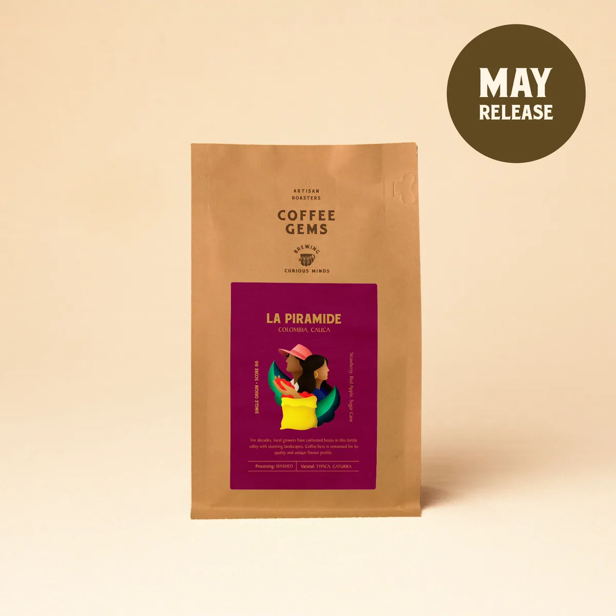 la piramide, colombia coffee by coffee gems artisan roasters & coffee shop
